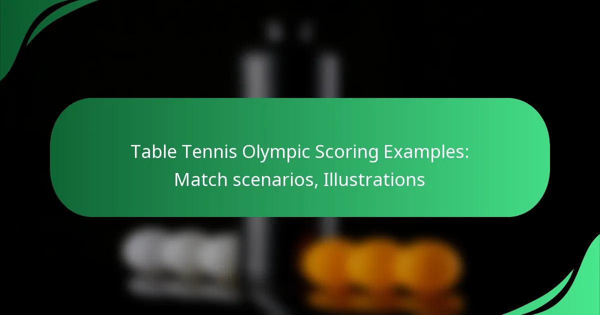 Table Tennis Olympic Scoring Examples: Match scenarios, Illustrations